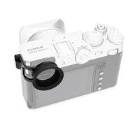 JJC Oculaire Large & Rond Silicone Extensible Eyecup pour Fujifilm GFX100RF | Équipé et Sécurisé avec Caméra Sangle à œillet, Eye cup en Round, Bloque la lumière parasite, Idéal pour extérieur, Noir