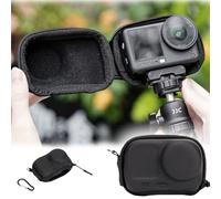 JJC Osmo Action 6 Mini étui de transport, sac de protection rigide compatible avec Dji Osmo Action 6 5 Pro 4 3, pochette de rangement de voyage avec demi-fermeture éclair, ouverture inférieure pour se