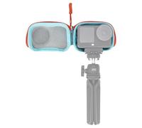 JJC Osmo Action 6 - Petit sac - Avec mousqueton - Coque rigide - Bleu - Pour DJI Osmo Osmo Action 6 5 Pro 4 3, Eva Action Cam Action6 Mini - Pour trépied - Selfie Stick - Accessoire (design