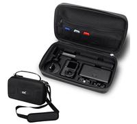 JJC Osmo Action 6 Sacoche avec bandoulière Eva pour DJI Osmo Action 6/5 Pro/4/3 avec 3 étuis pour cartes Micro SD, étanche pour appareil photo Action6, sac combo Essential Standard