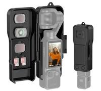 JJC Osmo Pocket 4 3 Étui de protection rigide pour DJI Osmo Pocket 4 3 et filtre (noir)