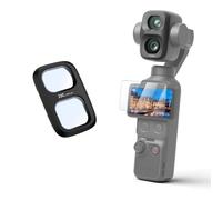 JJC Osmo Pocket 4P Natural Night Filter Kit avec protecteur d'écran et étui | Verrouillage à baïonnette, filtre de réduction de la pollution lumineuse pour DJI Osmo Pocket 4P, verre optique HD