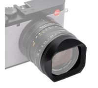 JJC Pare-soleil carré en métal pour Leica Q3 43/Q3, design optimisé éliminant le vignettage, compatible avec les filtres ≤ 8 mm et mode macro, conserve l'ajustement du capuchon d'objectif d'origine