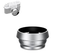 JJC Pare-soleil d'objectif en alliage d'aluminium avec bague d'adaptation pour Fujifilm X demi-compatible avec les filtres CPL UV/VND de 3 mm (argent)