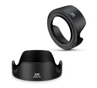 JJC Paresoleil d'objectif universel en métal avec motif tulipe compatible avec Canon EF-M 18-150 mm f/3.5-6.3, EF-M 11-22 mm f/4-5.6, EF-M 18-150 mm f/3.5-6.3, Sony E 3.5-5.6/18-135 OSS, FE 3.5-6.3