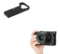 JJC Poignée en métal compatible avec Sony A7C II, A7C R, 1/4-20 trou, type Arca, poignée compatible avec Apple AirTag, améliore la sensation de la main, remplace le GP-X2 d'origine
