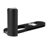 JJC Poignée en métal en forme de L compatible avec Leica Q3, Q3 43, appareils photo monochromes, trou 6,35 mm, type Arca à dégagement rapide, protection inférieure en tissu microfibre, améliore la
