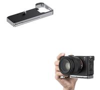 JJC Poignée en métal en forme de L compatible avec Sony A7C II, A7C R, 1/4-20 trou, type Arca, poignée compatible avec Apple AirTag, améliore la sensation de la main, remplace le GP-X2 d'origine