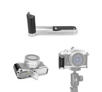 JJC Poignée en métal pour appareil photo Nikon Z Fc, plaque à dégagement rapide Arca Swiss - Support en L antidérapant pour une meilleure prise en main - Remplace la poignée Nikon Z fc-GR1, argent
