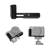 JJC Poignée en métal pour appareil photo Panasonic Lumix S9, poignée S9 avec plaque à dégagement rapide Arca en alliage d'aluminium, support en L antidérapant, poignée en silicone améliorée, noir