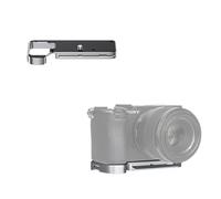 JJC Poignée pour Sony A7CII et A7CR avec Plaque à Fixation Rapide, Argent | Compartiment de rangement dissimulé pour AirTag, remplace la rallonge de poignée SONY GP-X2, trou 1/4"-20 pour trépied