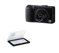 JJC Protecteur d'écran de dureté 9H compatible avec appareil photo numérique Ricoh GR IV, verre trempé LCD de 0,3 mm, anti-rayures, anti-poussière, anti-traces de doigts (installation par adsorption