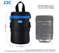 JJC-Sac à dos de luxe pour objectif d'appareil photo,étui en pour objectif IL,Nikon,Sony,Olympus,Fuji DSLR,accessoires de photographie lancés - Type DLP3II