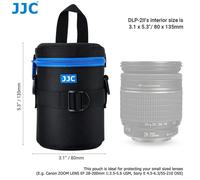 JJC-Sac à dos de luxe pour objectif d'appareil photo,étui en pour objectif IL,Nikon,Sony,Olympus,Fuji DSLR,accessoires de photographie lancés - Type DLP2II