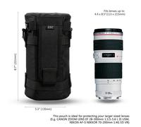 JJC-Sac et ceinture pour objectif d'appareil photo,étui à lentilles étanche,rangement des s,sac à dos DSLR,accessoires de photographie,IL,Nikon,Sony - Type DLP5