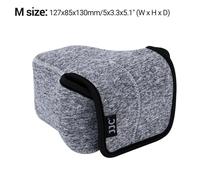 JJC-Sac pour appareil photo sans miroir,étui en néoprène souple,s pour appareil photo,compte 30II,compte 20,compte 10,XE4,XA3,XA2,IL,EOS,M50II,M50,M5 - Type M size Gray