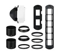 JJC Scanner de diapositives et de films avec adaptateur d'objectif DSLR pour copie négative, support coulissant et support de bande de film pour Nikon ES-2