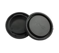 JJC Set de 2 Bouchons Photo: Bouchon arrière d'objectif + Bouchon de boitier caméra pour Pentax Q