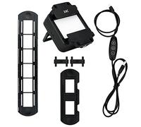 JJC Slide & Film Remake, avec Support de Montage pour Diapositive 1 x 35 mm, 1 Support de Film en Bande et Lumière LED, Ensemble de Lumière LED 6500K à 10 Niveaux pour la Copie Négative