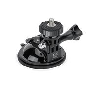 JJC Support à ventouse pour caméra d'action GoPro Hero/DJI Osmo pour tableau de bord de voiture, pour micro LED et engrenage 1/4"-20 pour fixer aux ordinateurs portables et plus encore