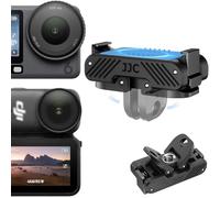 JJC Support Adaptateur Magnétique pour DJI Osmo Action 6 Nano Caméra Sport | Support Démontage Rapide pour Osmo Nano & Action 6, avec Double Griffe Pliable & Filetage 1/4"-20 pour Accessoires Action Cam