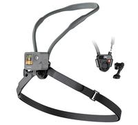 JJC Support de cou magnétique POV avec sangle de poitrine de fixation pour DJI OSMO Action 5 pro 4 3, support de collier ergonomique à dégagement rapide compatible avec GoPro Hero 13 12 11 10, pour