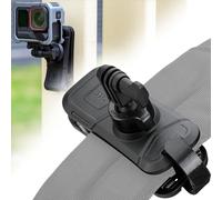 JJC Support de Sac à Dos pour DJI Osmo Action 6 5 Pro 4 3 & Go Pro Hero 13 | Support Clip de Sangle Sac à Dos pour Insta 360 Ace Pro Caméra Sport, Adaptateur de Backpack avec Plaque Magnétique & Rotule