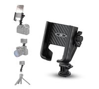 JJC Support de trépied robuste pour téléphone, adaptateur universel pour appareil photo pour smartphone dur avec griffe froide et vis de 0,6 cm, [verrouillage sécurisé] Support rotatif à 360° pour