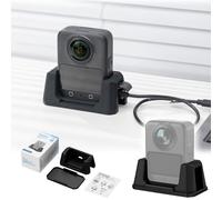 JJC Support de Voiture Bureau en Silicone pour DJI Osmo 360 Caméra Sport | Support Antidérapant Livré avec Plaque Adhésive pour Tableau de Bord Automobile, Accès Libre aux Boutons et au Port de Charge