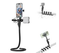 JJC Support flexible pour caméra d'action, bras long pliable avec vis 1/4 pour GoPro Hero 13 12 11 10 Action 5 Pro 4 3 Compatible avec Insta360 X5 X4 X3 Selfie Stick Stand