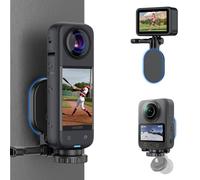 JJC Support magnétique avec vis 1/4"-20 pour DJI Osmo360 Action 5 Pro 4 3 pour Insta360 X5 X4 X3 Ace, Pocket 3 OSMO360, support de direction pliable, aimants puissants, angle réglable