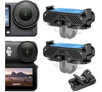 JJC Support magnétique pour DJI Osmo Nano - Lot de 2 adaptateurs magnétiques à libération rapide avec griffe pliable et 20 trous de 6,35 mm - Compatible avec les accessoires Osmonano