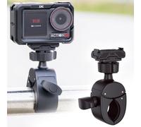 JJC Support Vélo pour DJI Osmo Action 5 Pro 4 3 Support Caméra Sport Velo | Adaptateur Moto avec Magnétique à Dégagement Rapide pour DJI Osmo 360 Caméra Sport, Adaptateur Rotule avec Pince de Fixation