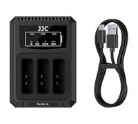 JJC Triple chargeur de batterie avec port de type C pour batterie Canon NB-13L, chargeur de batterie USB de remplacement pour chargeur de batterie Canon CB-2LH
