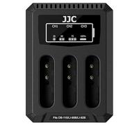 JJC Triple chargeur de batterie avec port de type C pour Ricoh DB-110 pour batterie Olympus LI-90B, chargeur pour Ricoh GRIII, Olympus Tough TG-7 TG-6 TG-5 TG-4