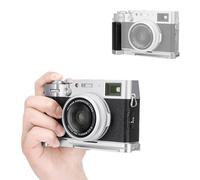 JJC Type Arca-Swiss Poignée en Métal pour Fujifilm X100V, X100F Rehausser Le Sentiment Portable pour l'enregistrement Vidéo Youtube Vlogger Live Streaming （Argenté）