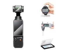 JJC Verre Trempé AR Vitre Protection pour DJI Osmo Pocket 4 3 Caméra Vlog | 2 Films Protecteurs d'écran Transparents, Protection Écran pour Osmo Pocket 4 3, Verre Trempé 0,3 mm Dureté 9H Anti-Rayures