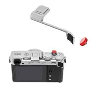 JJC XE5 Poignée en métal pour pouce haut Poignée Hot Shoe Support Poignée pour appareil photo FUJIFILM Fuji X-E5, poignée améliorée pour prise de vue d'une seule main, argent