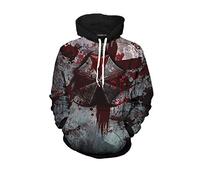 JJCat Sweat à capuche à manches longues Resident Evil Series Parapluie Plus Taille 5XL Cosplay Pull, Blanc., L