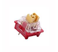 JJCFGRDM Commutateurs Anti-poussière Miel pêche Silencieux Lime Cristal linéaire Jaune Argent Rouge Panda Tactile mécanique Clavier commutateur 3pin (Size : 30PCS, Color : Red Panda Tactile)