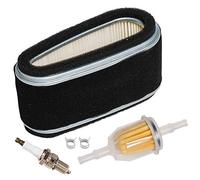 JJDD Carkio 11013-2110 Filtre Luftfilter avec Vorfilter-Zündkerze Kraftstofffilter-Einstellsatz für Kawasaki FC400V FC420V 14 PS 4-Takt-Motor-Rasenmäher-Motorwartungssatz (1er-pack)