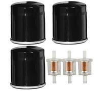 JJDD Filtre à huile de rechange 49065-7010 49065-2078 avec filtre à carburant 49019-0027 49019-7001 pour Kawasaki FH381V FH430V FH581V FH451V FX751V FX851V Moteur 0 V. 3)