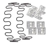 JJDD Lot de 2 ressorts de rechange pour canapé de 71,1 cm avec 8 clips en forme de S, kit de réparation de ressorts de canapé de diamètre 4,0 pour siège de décoration d'intérieur, de voiture, ou d'autres applications