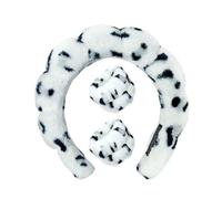 JJDFW Bandeau de spa en éponge avec bracelets pour laver le visage Large bandeau rembourré pour soins de la peau Démaquillage Douche Femmes Filles