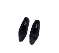 JJDFW Femmes Chaussures Fausse Fourrure Pointe Plates Slip-on Fausse Fourrure | Pointe | Plates (≤3cm) | Slip-on | Semelle Chaude | Noir/Beige/Café