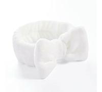 JJDFW Femmes Solide Bow Headbands Coral Fleece Makeup Spa Wash Face Turban Head Wrap Girls Accessories Headband Hair Bands