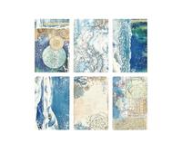 JJDFW Lot de 60 feuilles de papier de collage écrit à la main Motif fleurs 125 x 80 mm