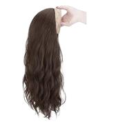JJDFW Mignon Long Ondulé Curly Headband U-Shape Extension de Cheveux Clip Naturel Faux Demi-Perruque Femme