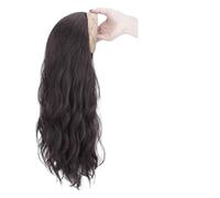 JJDFW Mignon Long Ondulé Curly Headband U-Shape Extension de Cheveux Clip Naturel Faux Demi-Perruque Femme