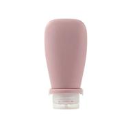 JJDFW Portable Silicone Voyage Cosmétique Stockage Stockage Lotion Anti-fuite Shampooing Récipient Squeeze Tube Bouteille Vide, Rose foncé 90 ml